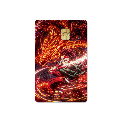 귀멸의 칼날 스티커 카드 필름 커버 (무한성편)