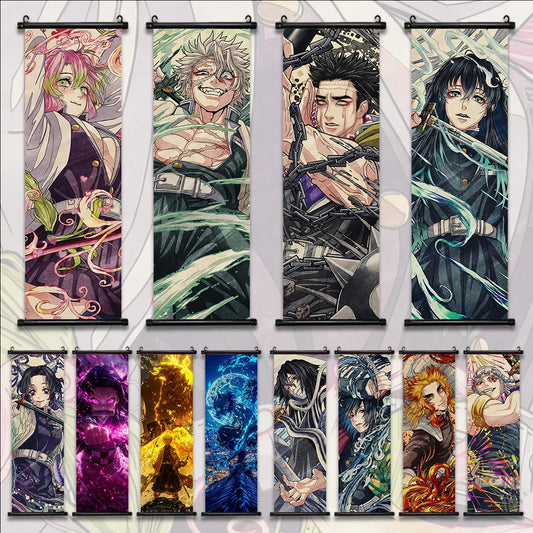 귀멸의 칼날 캐릭터 캔버스 포스터