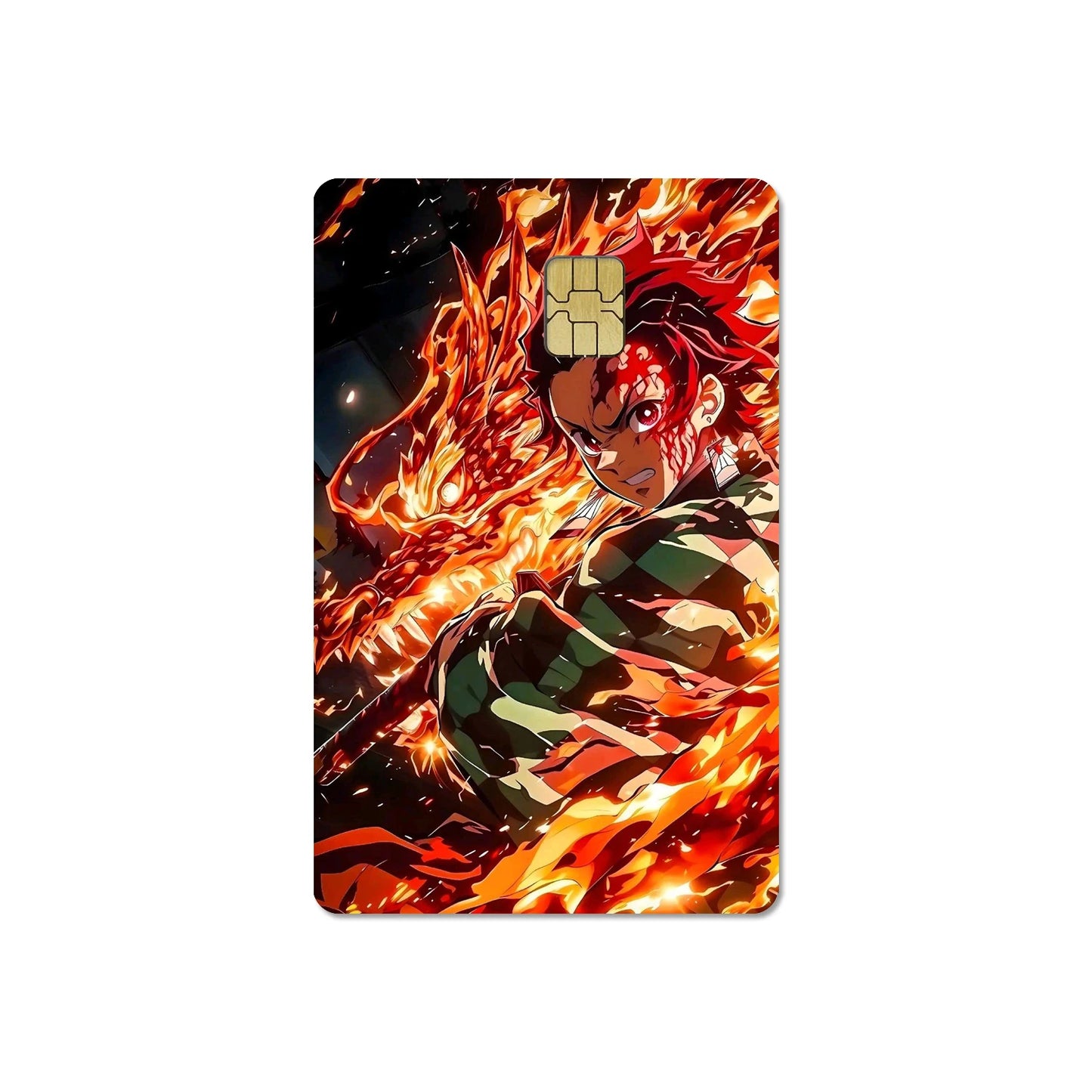 귀멸의 칼날 스티커 카드 필름 커버(소형칩)