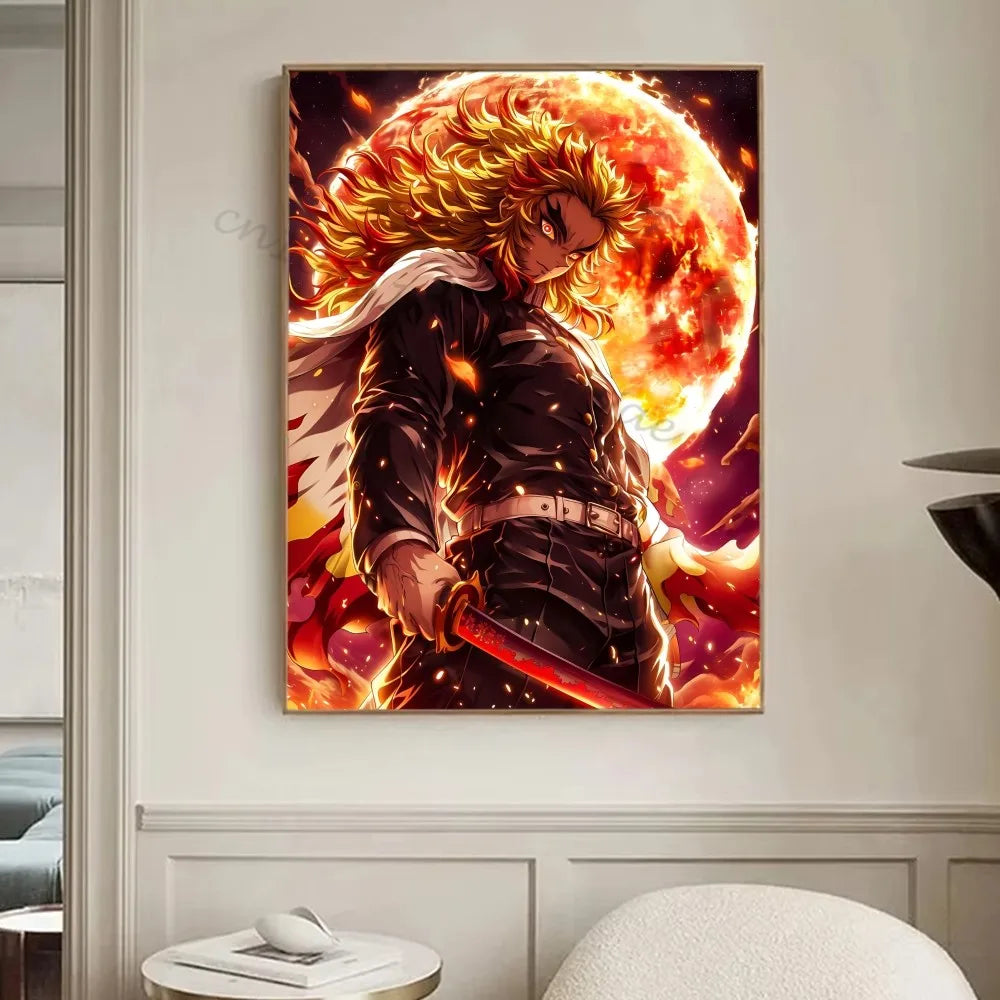 [미니소] 클래식 귀멸의 칼날 캔버스 포스터