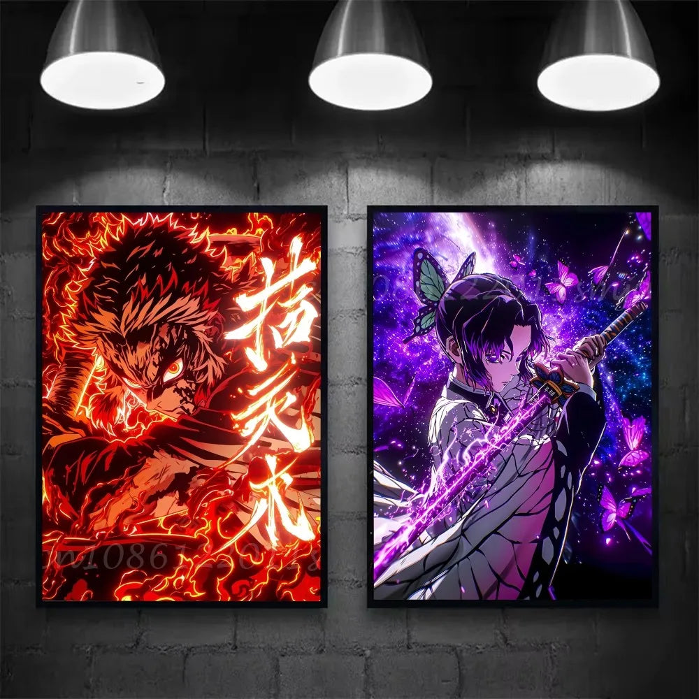 [미니소] 클래식 귀멸의 칼날 캔버스 포스터