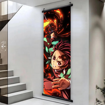 귀멸의 칼날 캐릭터 캔버스 포스터