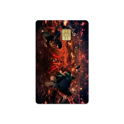 귀멸의 칼날 스티커 카드 필름 커버(소형칩)