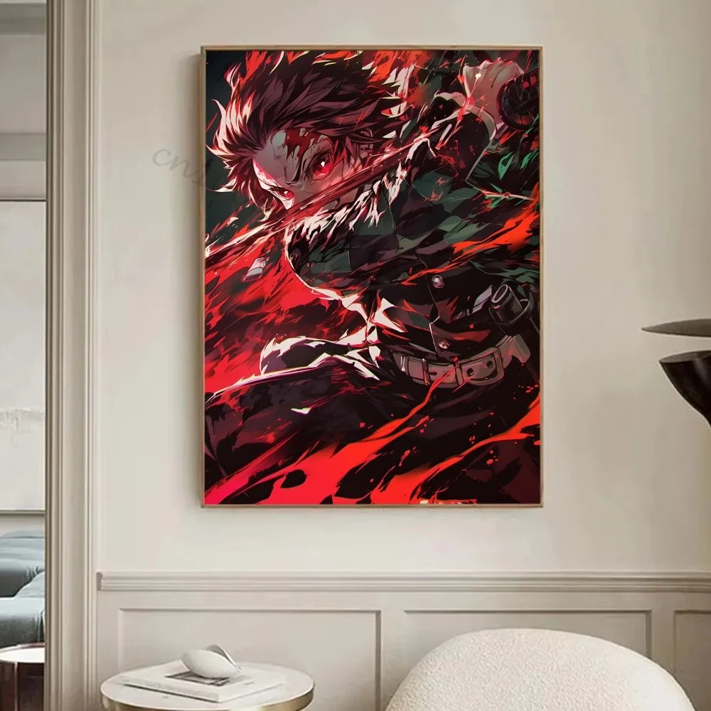 [미니소] 클래식 귀멸의 칼날 캔버스 포스터