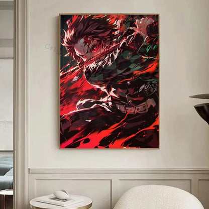 [미니소] 클래식 귀멸의 칼날 캔버스 포스터