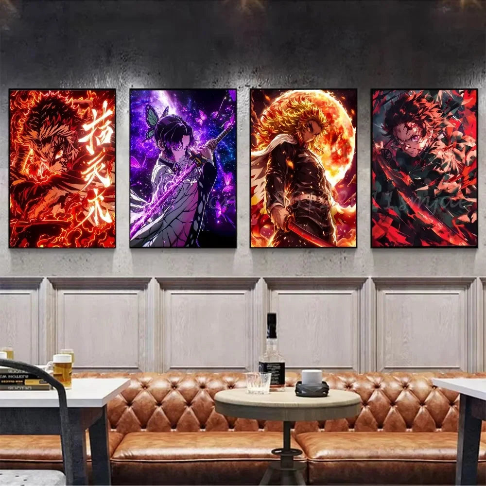 [미니소] 클래식 귀멸의 칼날 캔버스 포스터