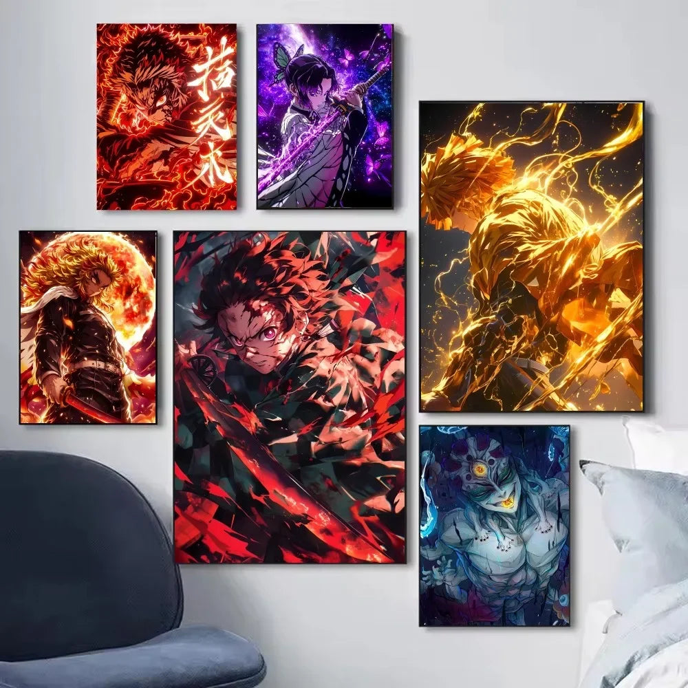 [미니소] 클래식 귀멸의 칼날 캔버스 포스터