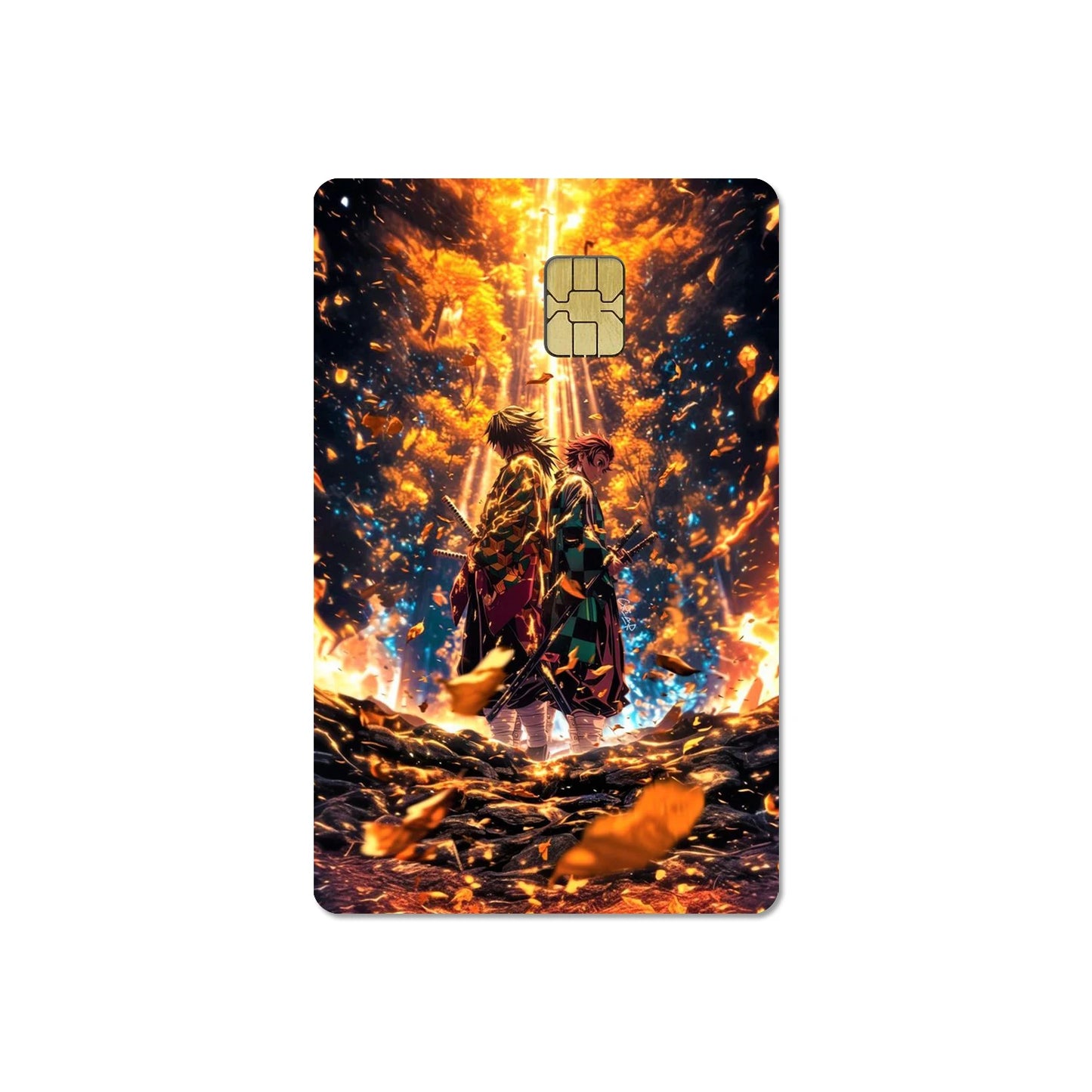 귀멸의 칼날 스티커 카드 필름 커버 (무한성편)