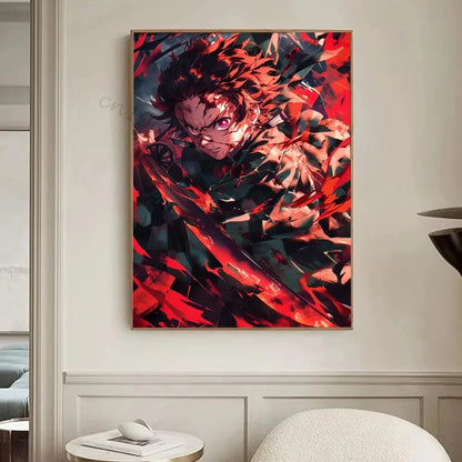 [미니소] 클래식 귀멸의 칼날 캔버스 포스터