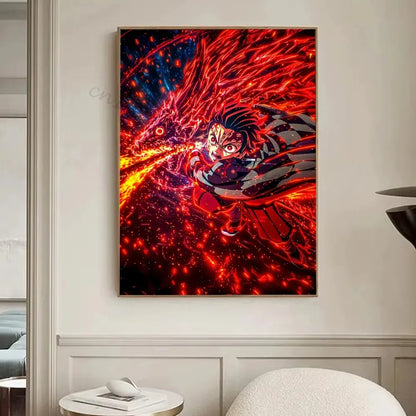 [미니소] 클래식 귀멸의 칼날 캔버스 포스터