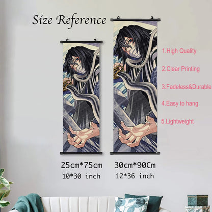 귀멸의 칼날 캐릭터 캔버스 포스터