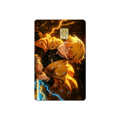 귀멸의 칼날 스티커 카드 필름 커버(소형칩)