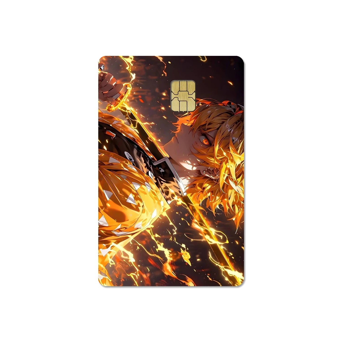 귀멸의 칼날 스티커 카드 필름 커버(소형칩)