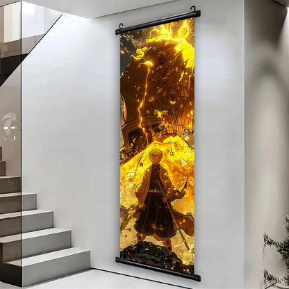 귀멸의 칼날 캐릭터 캔버스 포스터