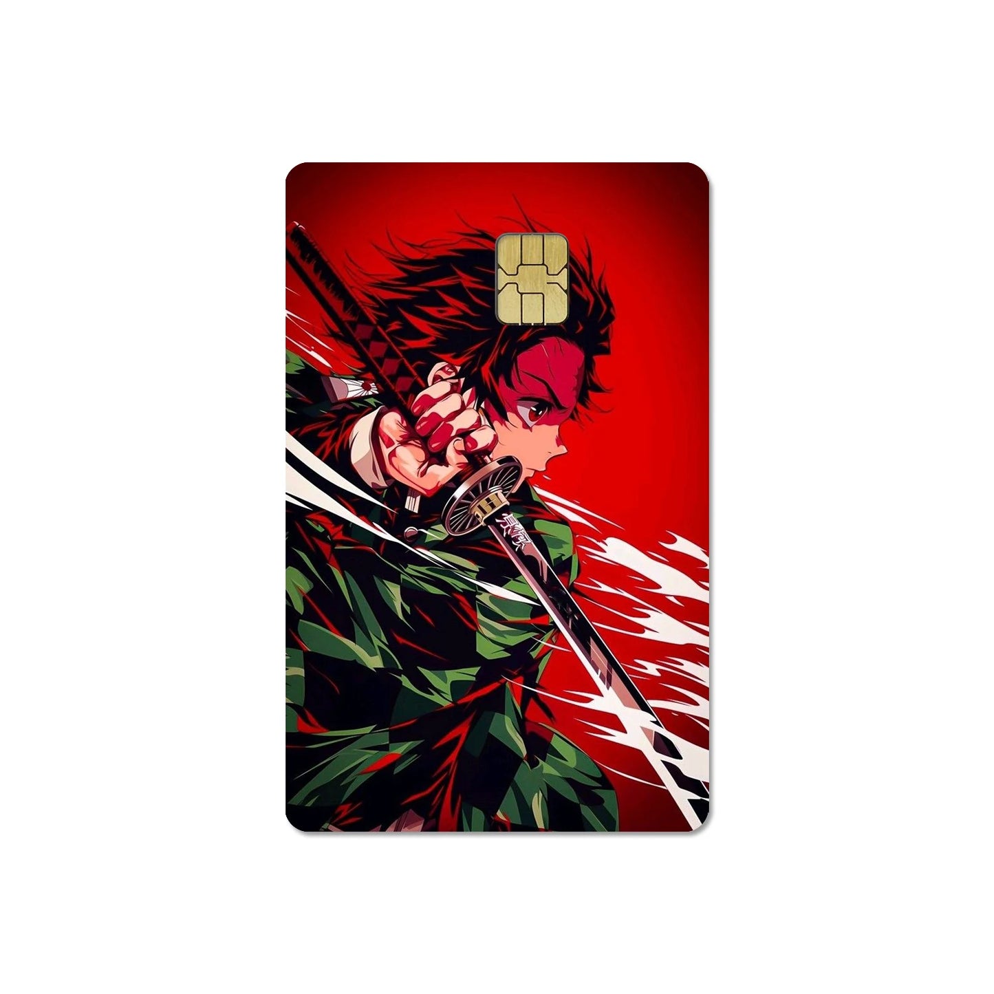 귀멸의 칼날 스티커 카드 필름 커버(소형칩)