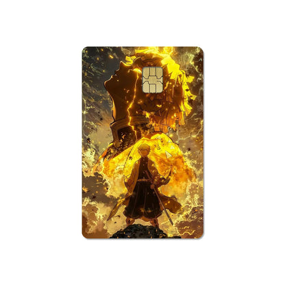 귀멸의 칼날 스티커 카드 필름 커버(소형칩)