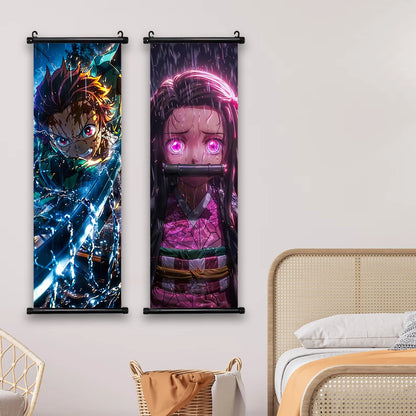 귀멸의 칼날 캐릭터 캔버스 포스터