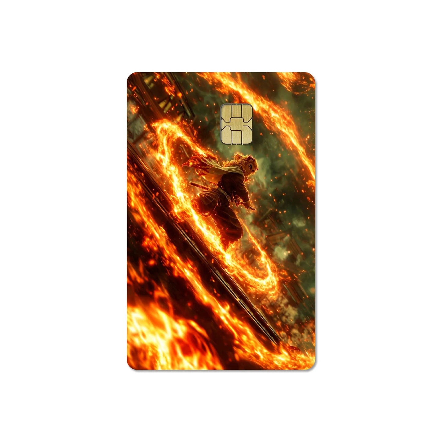 귀멸의 칼날 스티커 카드 필름 커버(소형칩)