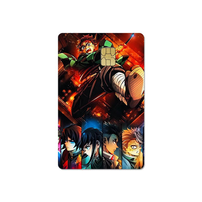 귀멸의 칼날 스티커 카드 필름 커버 (무한성편)