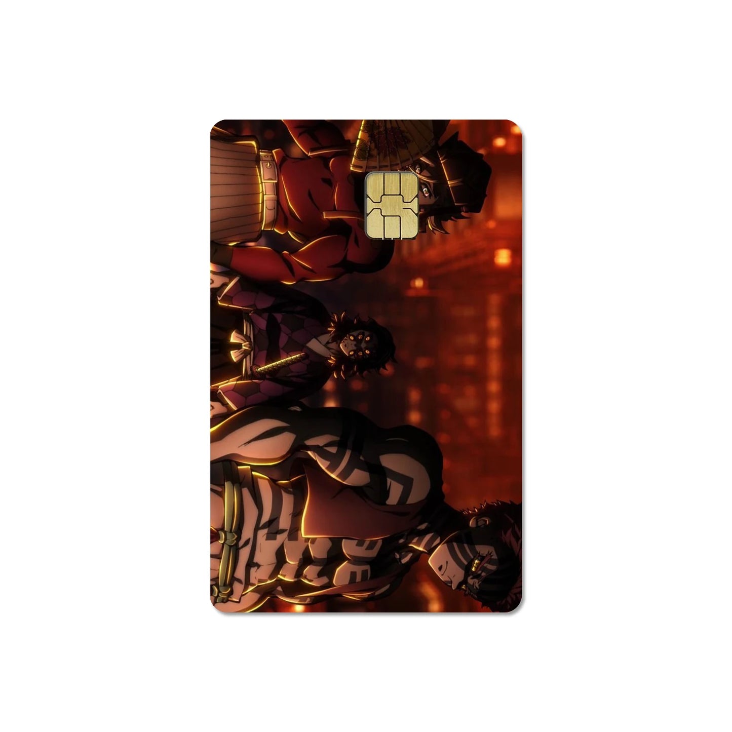 귀멸의 칼날 스티커 카드 필름 커버(소형칩)