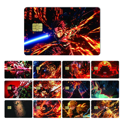 귀멸의 칼날 스티커 카드 필름 커버(소형칩)