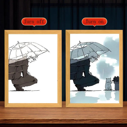 주술회전 LED 액자 무드등