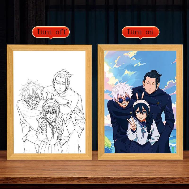 주술회전 LED 액자 무드등