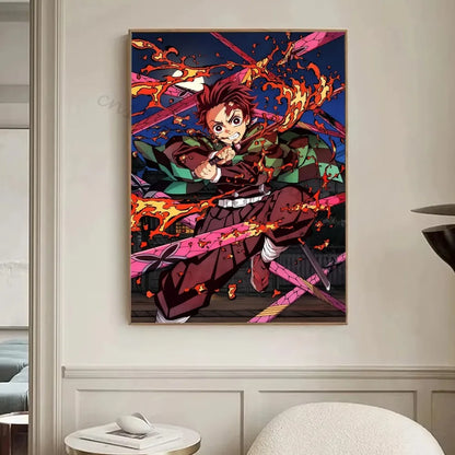 [미니소] 클래식 귀멸의 칼날 캔버스 포스터