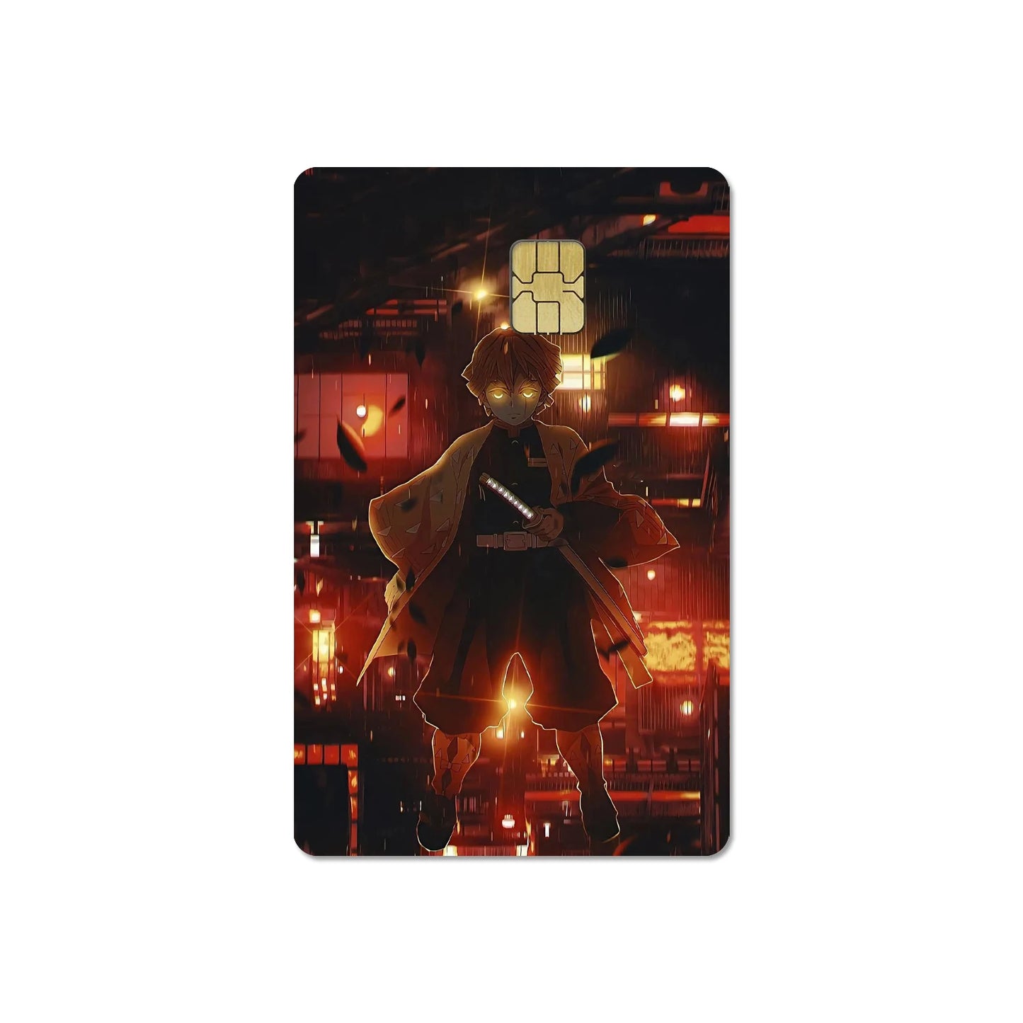 귀멸의 칼날 스티커 카드 필름 커버 (무한성편)