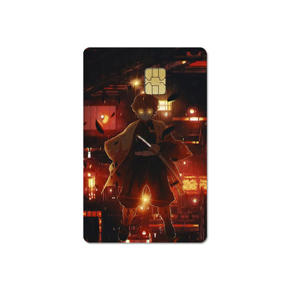 귀멸의 칼날 스티커 카드 필름 커버 (무한성편)