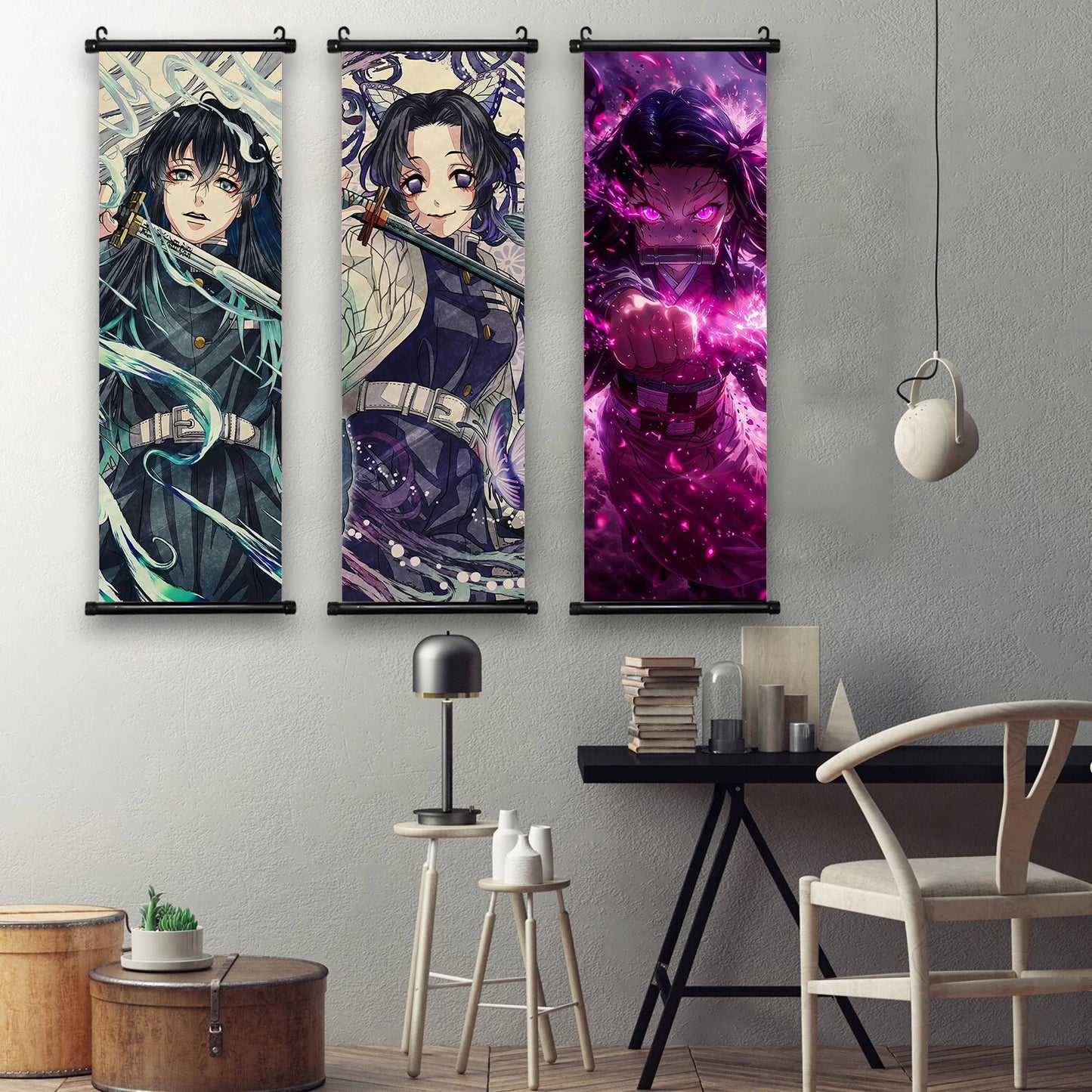 귀멸의 칼날 캐릭터 캔버스 포스터