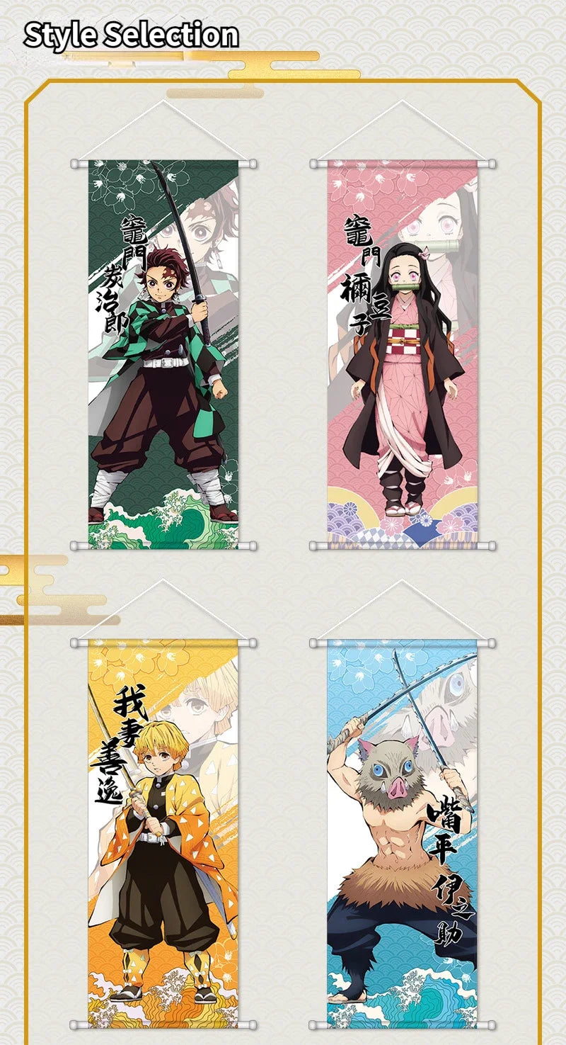 귀멸의 칼날 캐릭터 족자 / 벽걸이 캔버스 포스터