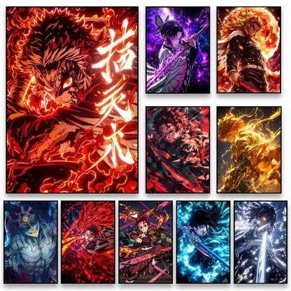 [미니소] 클래식 귀멸의 칼날 캔버스 포스터