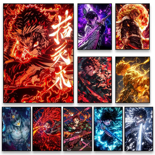 [미니소] 클래식 귀멸의 칼날 캔버스 포스터