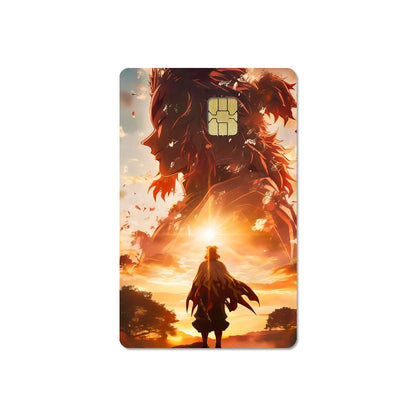 귀멸의 칼날 스티커 카드 필름 커버(소형칩)