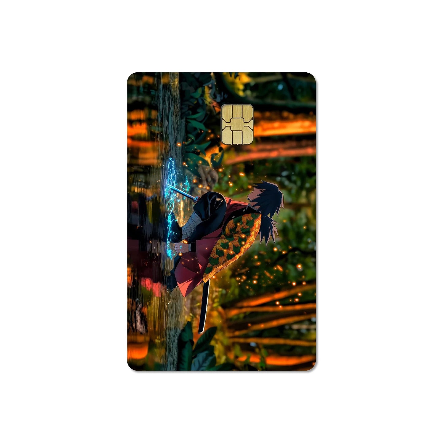 귀멸의 칼날 스티커 카드 필름 커버(소형칩)