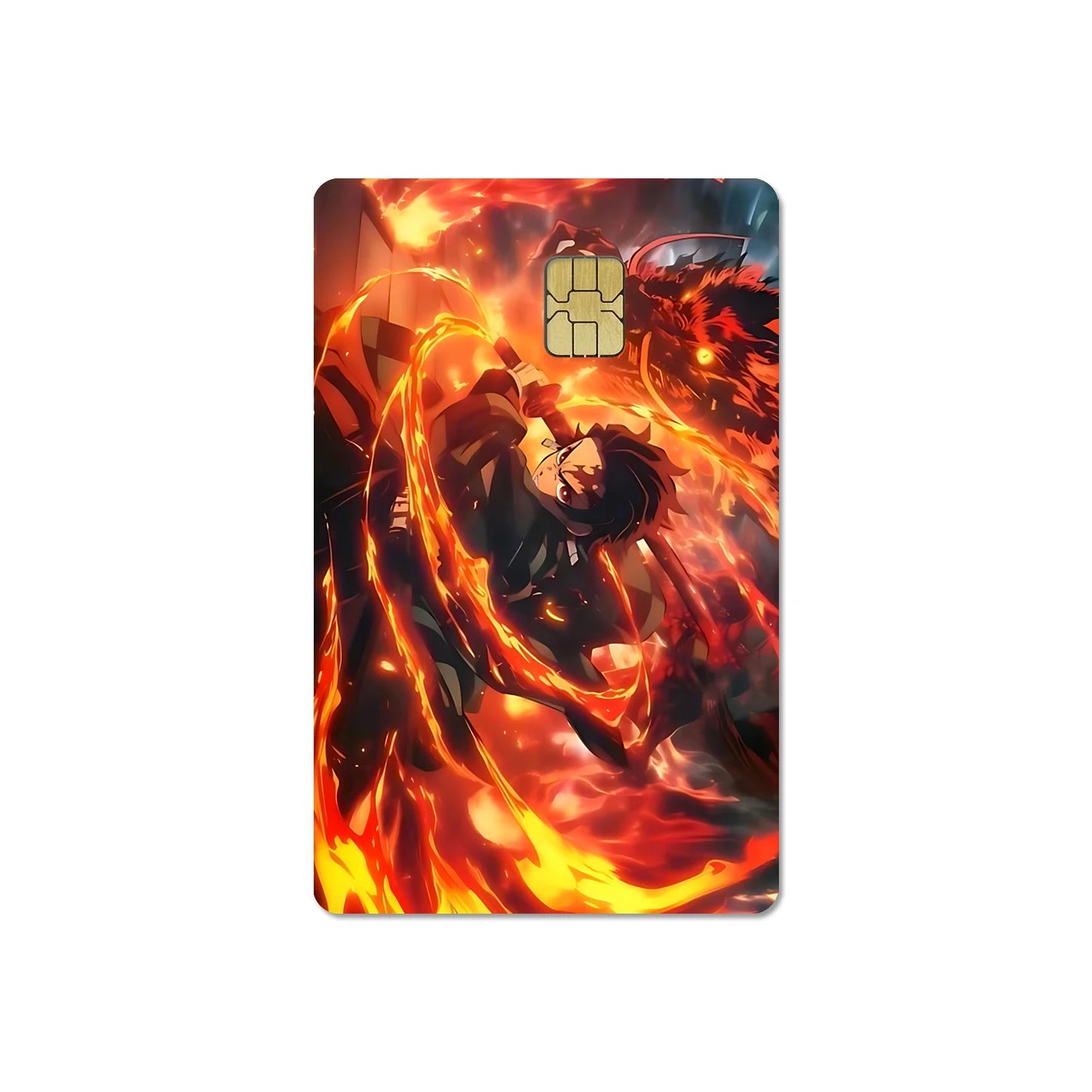 귀멸의 칼날 스티커 카드 필름 커버(소형칩)