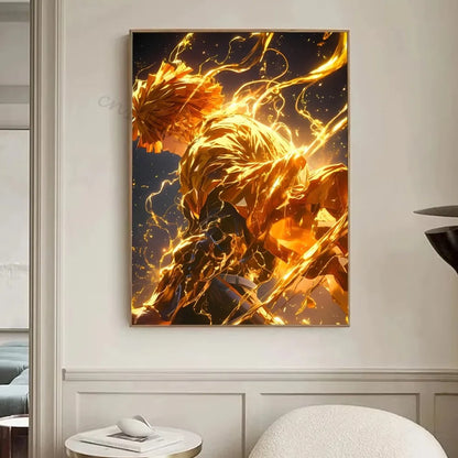 [미니소] 클래식 귀멸의 칼날 캔버스 포스터