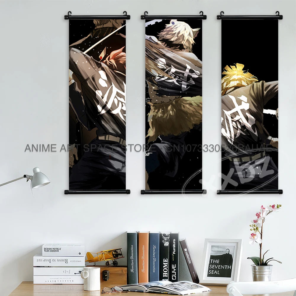 반다이 귀멸의 칼날 벽장식 포스터 (애니 캐릭터 인테리어 / 홈데코)