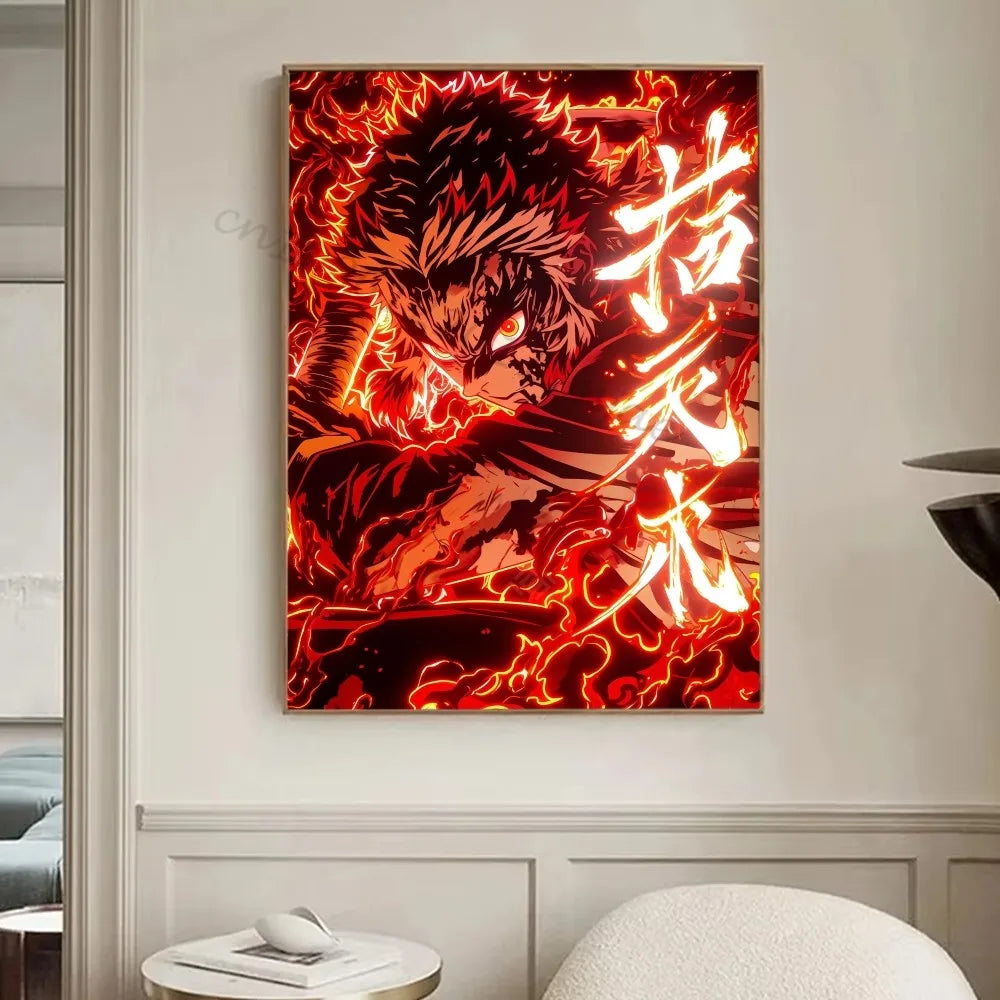 [미니소] 클래식 귀멸의 칼날 캔버스 포스터