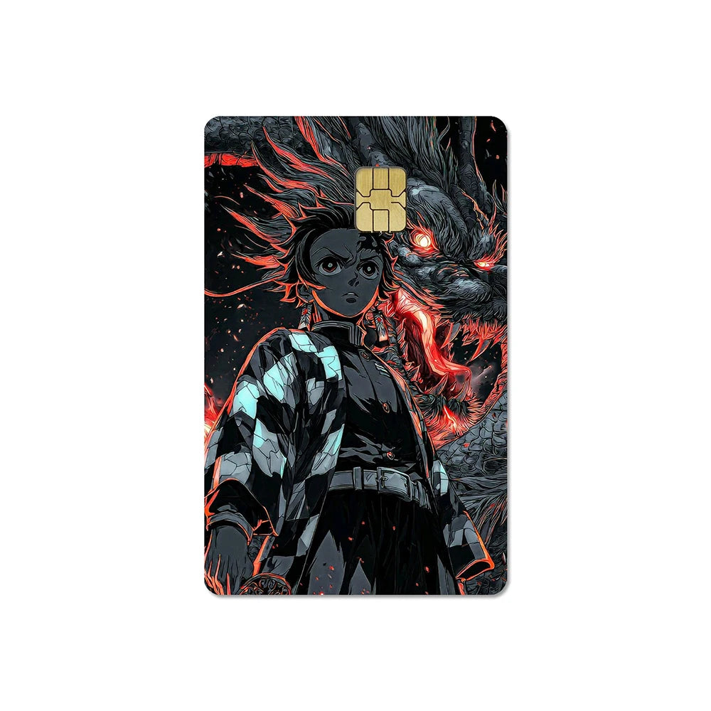 귀멸의 칼날 스티커 카드 필름 커버 (무한성편)