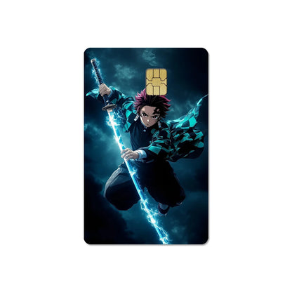 귀멸의 칼날 스티커 카드 필름 커버(소형칩)