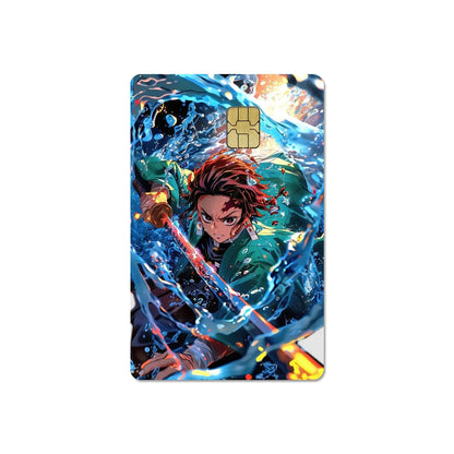 귀멸의 칼날 스티커 카드 필름 커버(소형칩)